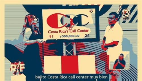 La Rueda de la Fortuna Canal 13. A supervisor at Costa Rica's Call Center wins 3,000,000 colones